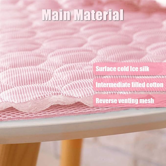 Dog Cooling Mat 2026 Upgraded Arc-Chill Cooling Dog Bed Mat, Washable Pet Cooling Pad (Q-Max>0.4) Cooling Mat for Dogs & Cats Indoor & Outdoor Car Seats (Pink, 28x22 in)
