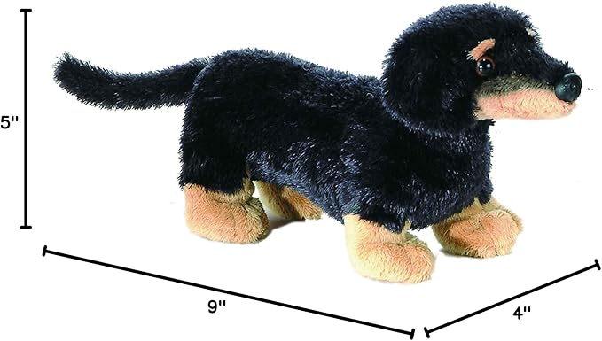 Aurora® Adorable Mini Flopsie™ Vienna™ Stuffed Animal - Mini Companions Ready for Playful Adventures - for Kids All Ages, Toddlers, Adults, and Families - Black 9 Inches