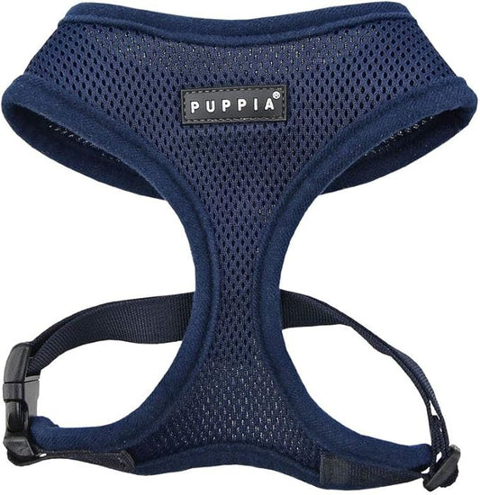 Puppia Soft Dog Harness, Navy, X-Small (PDCF-AC30-NY-XS)