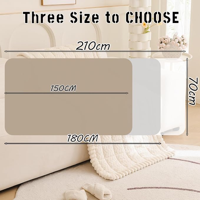 Mitid Sofa Cover Fuzzy Couch Cover for Pet, Couch Covers for Dogs Washable Non-Slip Sofa Slipcover Cushion Protector Pets Friendly Mat White