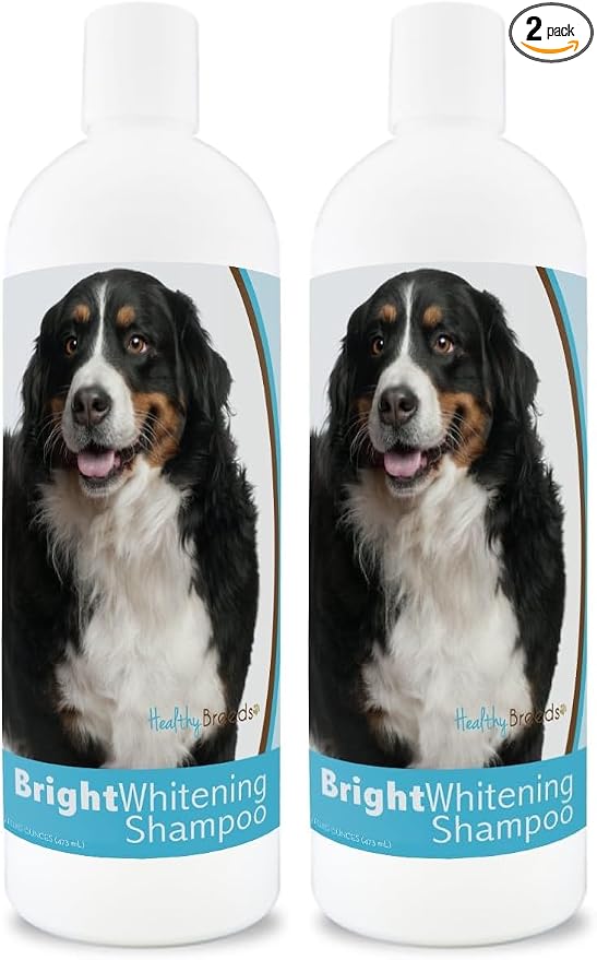 Healthy Breeds Bernese Mountain Dog Bright Whitening Shampoo 12 oz (Pack of 2)
