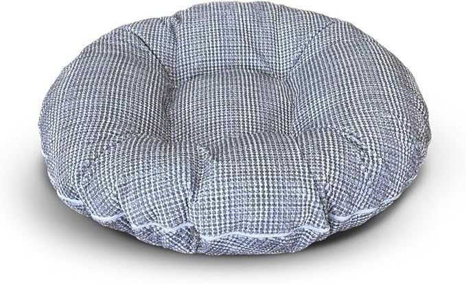 Bessie + Barnie Bagel Bed for Dogs and Cats – Round Pet Bed with 360-Degree Zipper, Waterproof Liner, Machine Washable Cover, Eco-Friendly Polyfill – Plush Donut Puppy Bed for Dogs