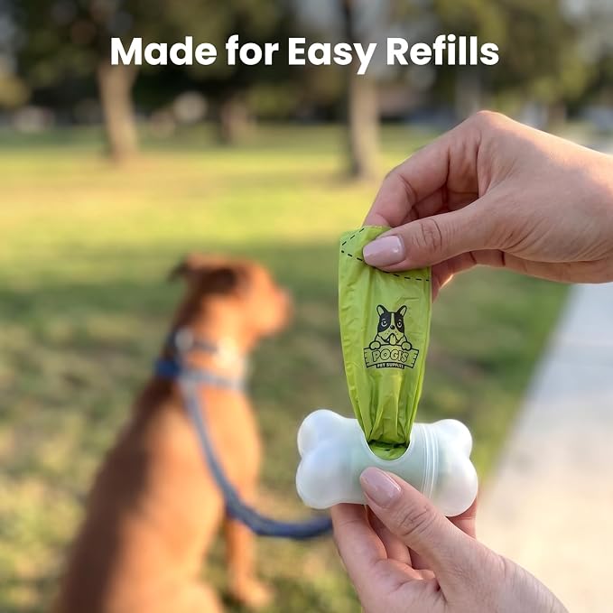 Pogi’s Dog Poop Bags – Leak-Proof & Extra Thick Pet Waste Bags with 2 Holders (Fresh Scent, 50 Rolls, 750-Count)