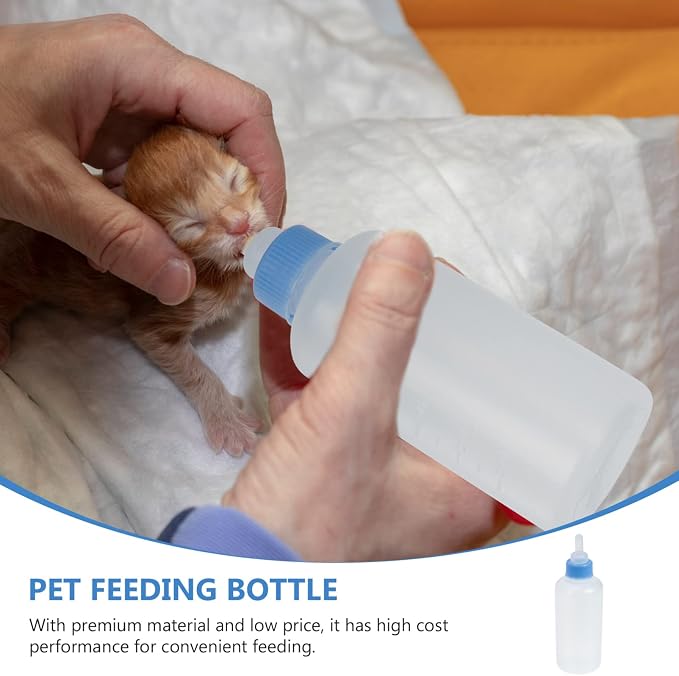9pcs Pet Nursing Bottle for Kittens and Puppies Feeding Nipple for Pets Easy to Use