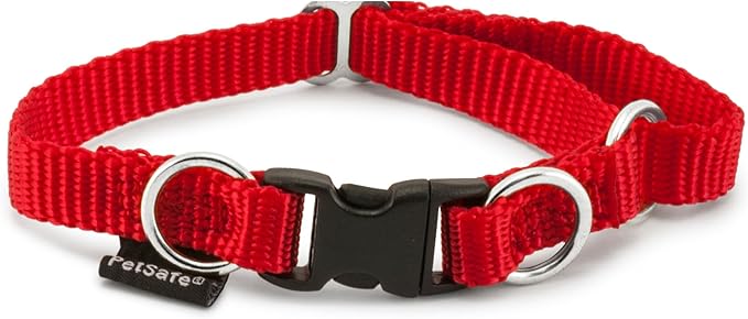 PetSafe KeepSafe Break-Away Collar 3/4 in Wide, Small, Red Prevent Collar Accidents for Your Dog or Puppy Improve Safety, Compatible with Leash Use, Adjustable Sizes