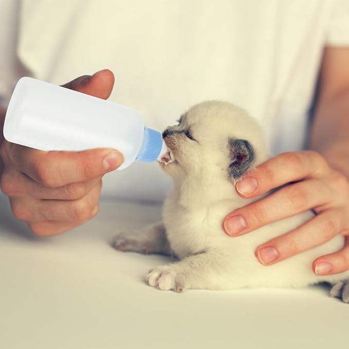 9pcs Pet Nursing Bottle for Kittens and Puppies Feeding Nipple for Pets Easy to Use