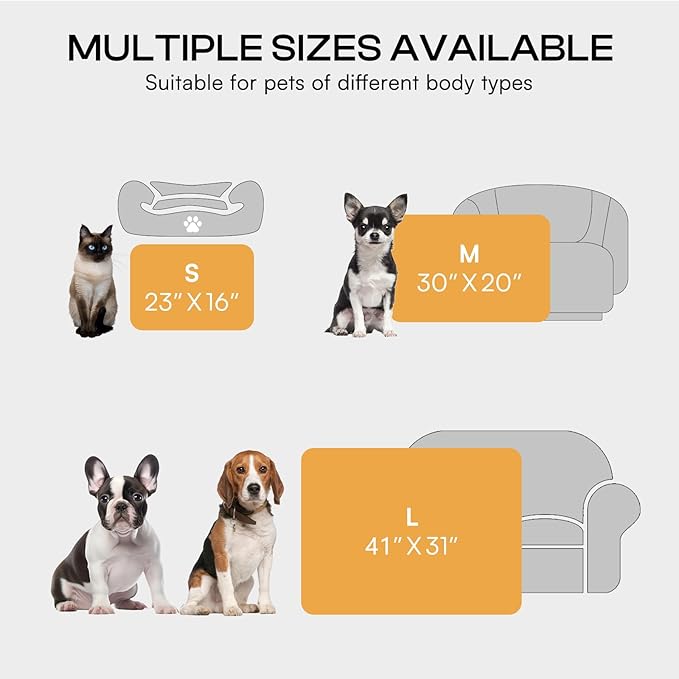 Luciphia 1 Pack 6 Dog Blankets Cat Soft Fluffy Fleece Pet Blanket Warm Cute Print Design Puppy Kitten Doggy Paw Small(23"x16")