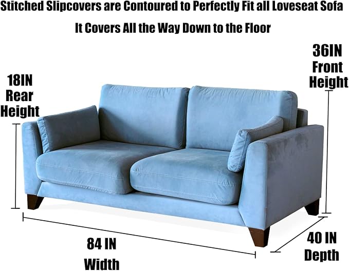 Imperius Clear Thick Heavy Duty Water Resistant Loveseat Sofa Cover,Waterproof Plastic Shield Covers for Loveseat Sofa Vinyl Sofa Cover to Prevent Scratching by Dogs and Cats