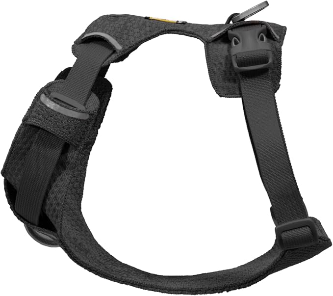 Ruffwear, Front Range Flex Dog Harness, Engineered Knit Construction for Ultimate Fit and Mobility, Lightweight Flexible Everyday Harness with Dual Leash Clips, Basalt Gray, X-Small