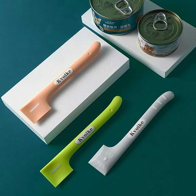 3 PCS Pet Food Can Spoon Pet Food Mixing Spoons Food Canned Scoop for Dogs and Cats