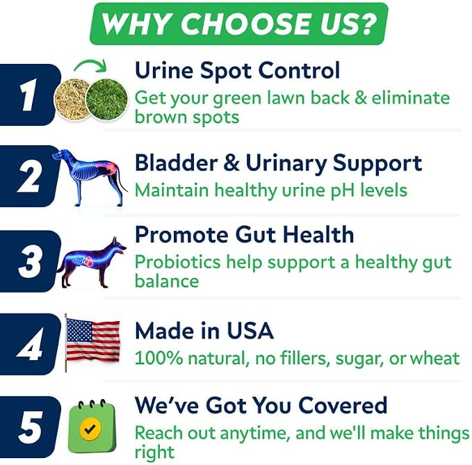 STRELLALAB Dog Pee Grass Chews - Urine Neutralizer for Green Grass Burn Spots - Grass Treatment for Pet Urine - Green Lawn Chews for Dogs with Probiotics - Made in USA (240Ct)
