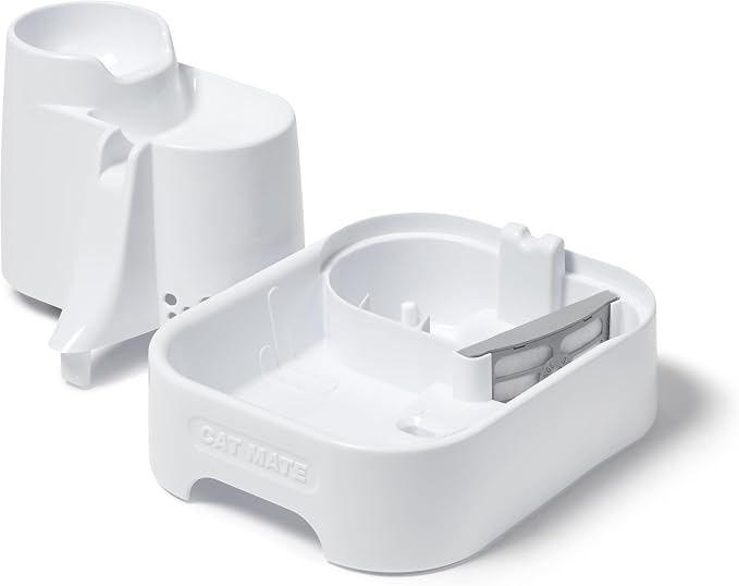 Cat Mate Multi-Level Pet Water Fountain (335) - BPA and BHT Free 3-Stage Filter, for Cats & Small Dogs, Quiet and Hygienic Drinking Fountain, 70 fl. Oz Capacity