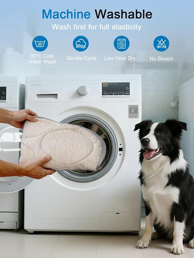 Dog Cooling Mat, Q-Max>0.46 Instant Cool Pad for Dogs, Reversible 4-Layer Thick Pet Cooling Pad, Machine Washable,for Crate, Car, Indoor & Outdoor Summer（X-Large-45 L x 41" W)