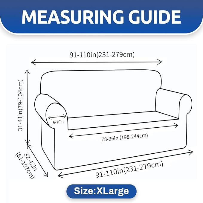 YEMYHOM Couch Cover Latest Jacquard Design High Stretch Extra Large Sofa Covers Pet Dog Cat Proof Oversized Slipcover Non Slip Magic Elastic Furniture Protector (X-Large, Begonia Leaf Dark Gray)