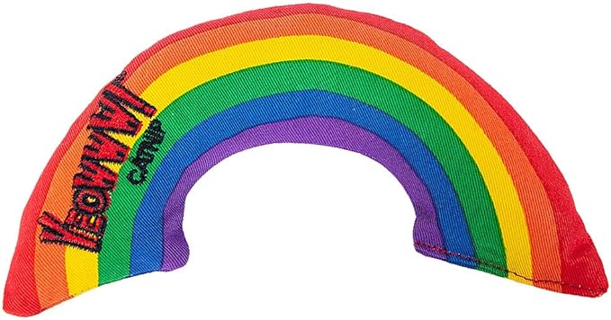 Yeowww! Catnip Rainbow Toy for Cats - Colorful Arch Shape - Durable Cotton Twill - Made in the USA - Stuffed with Organically Grown Catnip
