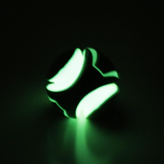 Chuckit! Kick Fetch Max Glow Ball, Large (8 Inch) Glow in the Dark Dog Toy (Pack of 4)