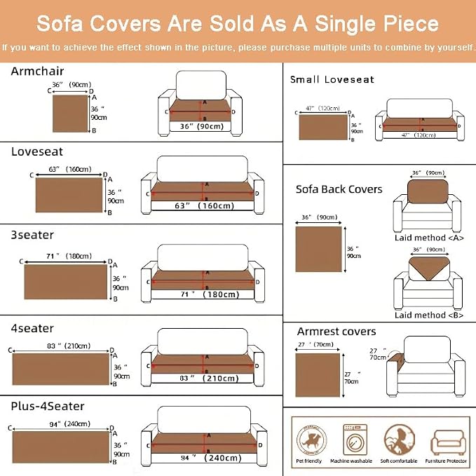 Washable Pet-Friendly Couch Covers for Dogs Fuzzy Pet Sofa Covers Dog Couch Blankets and Cushion Covers for Sofa
