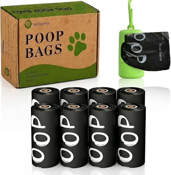 Poop Bags for Dogs120 bags 13x9 in Extra Large Dog Poop Bags Rolls with Dispenser, Guaranteed Leak Proof and Extra Thick, For Fragrance Bags for Dogs Walking and Cat Litter
