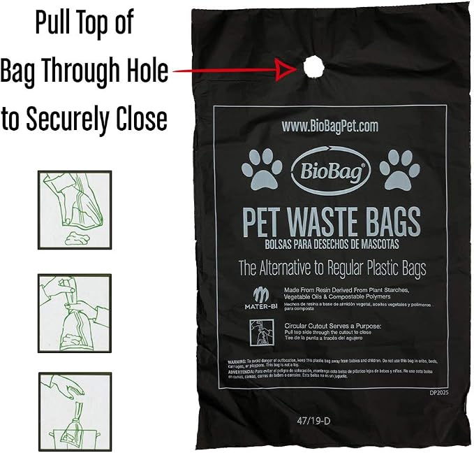 BioBag, Pet Waste Bags, 50 Count (Pack of 4)