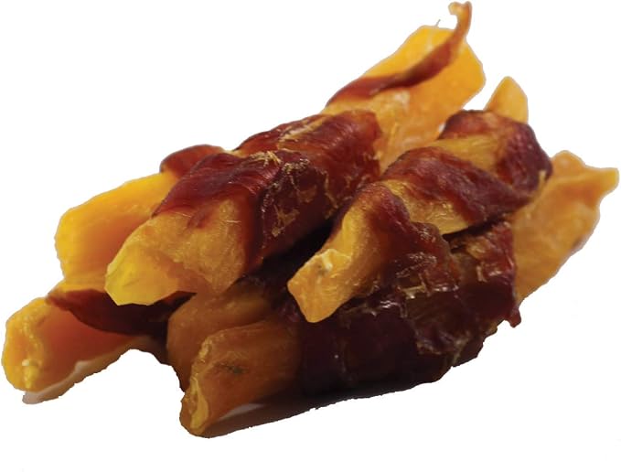 Amazon Brand - Solimo Sweet Potato & Duck Jerky Dog Treats, 2 pounds