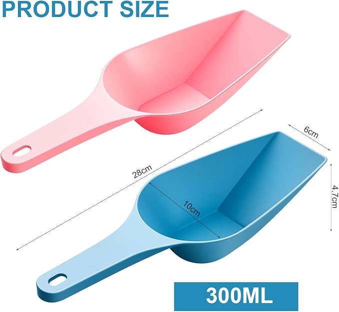 Dog Food Scoop Dog Food Measuring Cup 1 Cup Pet Cat Food Scoop Plastic Dogs Cats Food Scooper Measuring Scoop with Measuring Lines for Dogs Puppy Cats Rabbit