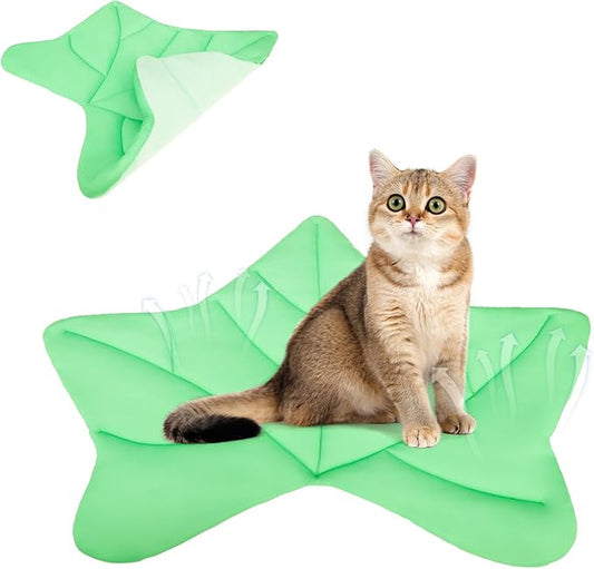 KOOLTAIL Cat Cooling Mat, Upgraded Two Sided Cooling Pad for Dogs Cats Puppy, Soft Summer Pet Sleeping Blanket Kennel to Keeping Cool, Washable Dog Mats for Crate Sofa Bed Outdoor Indoor, Ivy Green