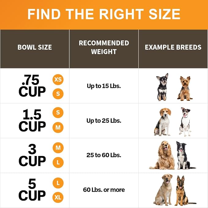 Neater Pet Brands Stainless Steel Slow Feed Bowl - Non-Tip & Non-Skid - Stops Dog Food Gulping, Bloat, Indigestion, and Rapid Eating (.75 Cup)
