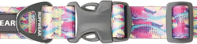 Ruffwear, Front Range Dog Collar, Adjustable Tubelok Webbing, Lightweight, Side Release Buckle, Aluminum V-Ring, Durable for Everyday Use, Reef Fish, 11"-14"