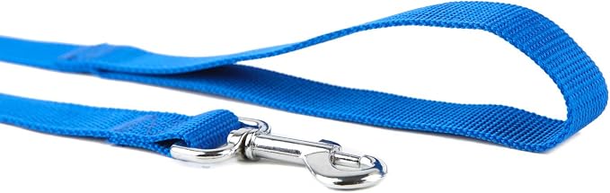 Nylon Dog Training Leash, Traction Rope, 4Ft /5 Foot /6 Feet Long, 5/8 inch 3/4 Inch 1 Inch Wide, for Small and Medium Dogs (3/4'' x 4 F, Blue)