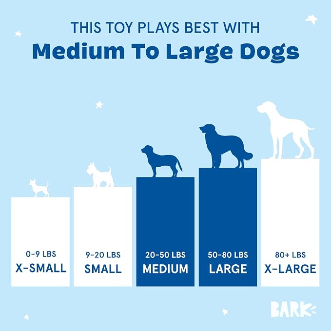Barkbox Air Head Rip & Reveal Interactive Plush Dog Toy - Plush Chew Toy with Crinkle and Squeaky Spiky Ball Inside - for Medium to Large Dogs and Puppies