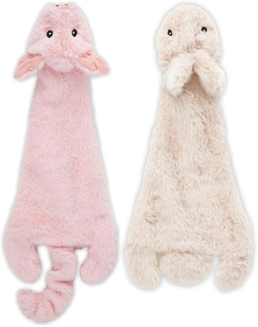 Best Pet Supplies Squeaky Dog Toys with Soft Durable Fabric for Small, Medium and Large Pets Interactive Toy for Indoor Play, Supports Active Biting and Play - Hare, Pig, Small
