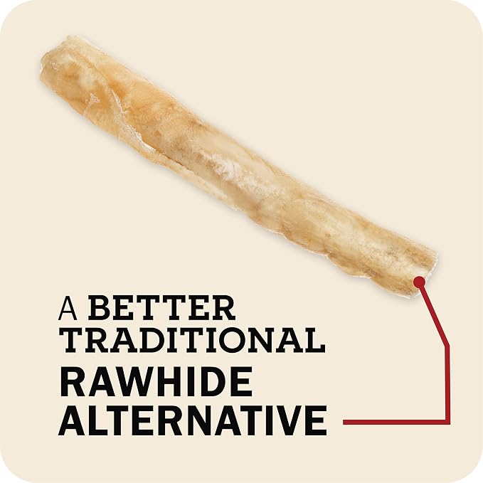 Redbarn Pet Products All-Natural Large 12" Beef Collagen Sticks for Dogs - Long Lasting Low-Odor Alternative to Traditional Rawhide & Bully Sticks - Supports Healthy Joints, Skin, & Coat - 3 Pack