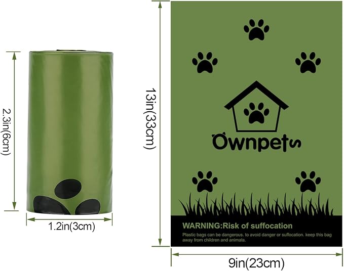 Ownpets Ultra Thick Lavender-Scented Dog Waste Bags, Leak-proof Large Pet Poop Bags for Dogs, 150 Count