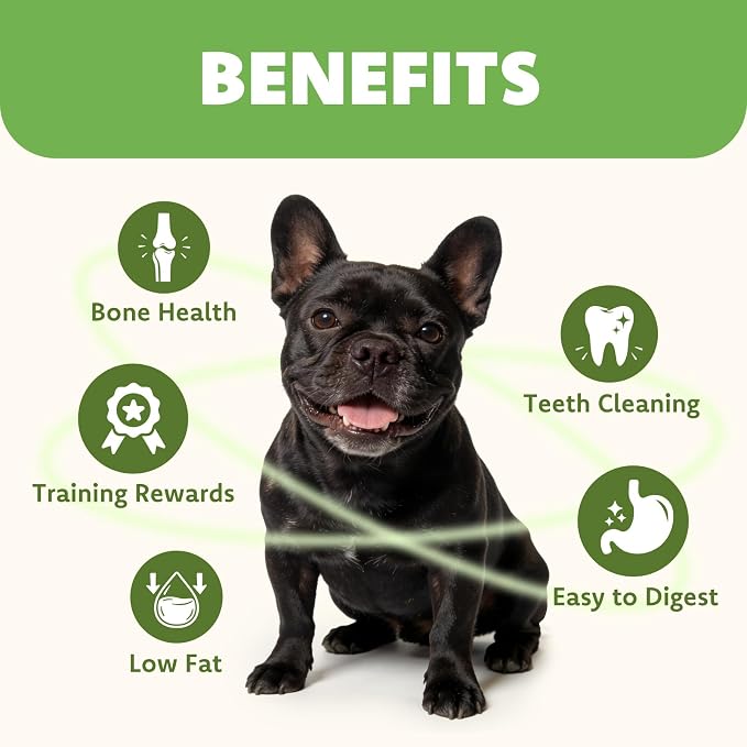 MON2SUN Dog Treats, Chicken Wrapped Calcium Bones Without Rawhide, 2.3 Inch Training Treats for Teeth Cleaning and Fresh Breath, Chews for Puppy and Small Dogs (56 Count - Pack of 1)