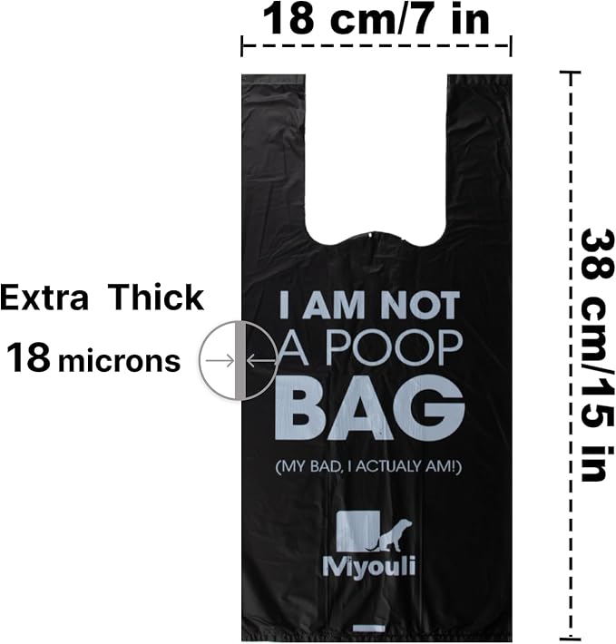 1000 Count Extra Thick Dog Poop Bags with Handles, Heavy Duty Leak-Proof Waste Bags for Dog and Cat Litter, Ocean Wind Scented