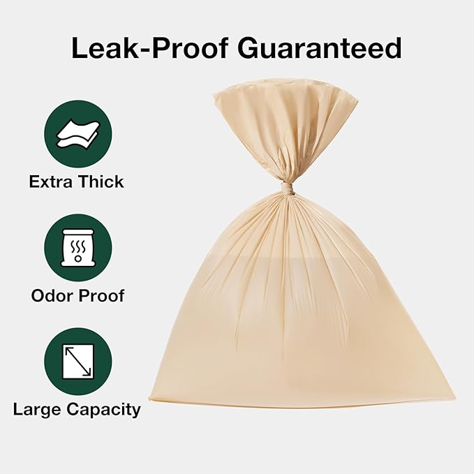 VETRESKA Dog Poop Bag with Dispenser, Leak Proof and Extra Thick Pet Waste Bags for Dog Walking and Cat Litter, Sandalwood & Almond Scented, 105 Count