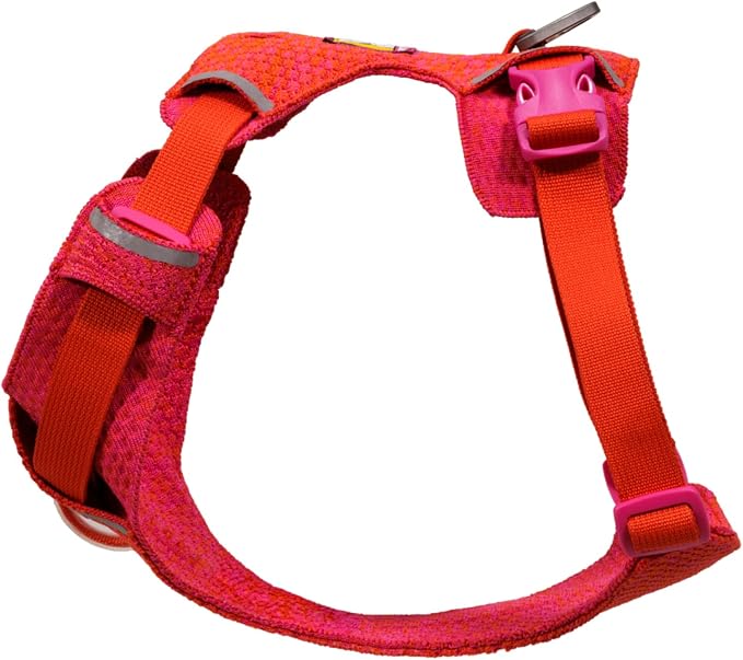 Ruffwear, Front Range Flex Dog Harness, Engineered Knit Construction for Ultimate Fit and Mobility, Lightweight Flexible Everyday Harness with Dual Leash Clips, Rose Violet, X-Small