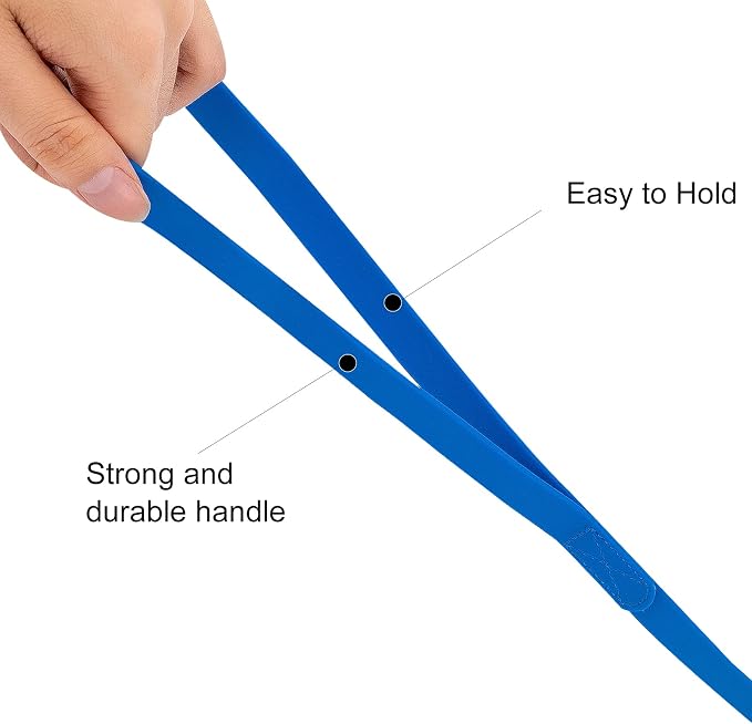 Waterproof Long Leash Durable Dog Recall Training Lead Great for Outdoor Hiking, Training, Yard, Beach and Swimming (Blue, 15ft)