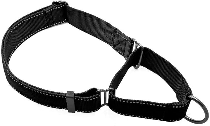 Max and Neo Nylon Extra Large Dog Martingale Collar - We Donate to a Dog Rescue for Every Collar Sold (Black)