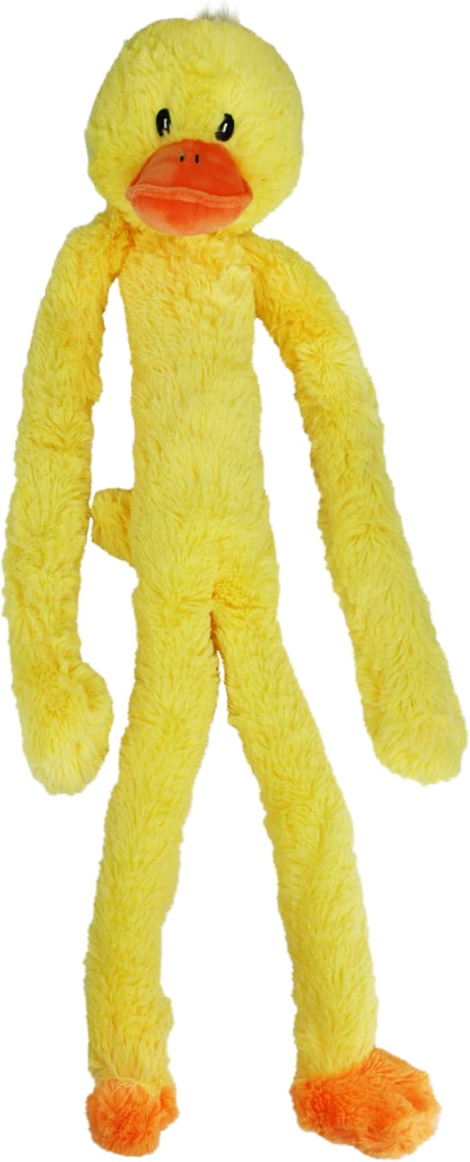 Multipet's Swingin Slevin XXL Oversized 30-Inch Yellow Duck Plush Dog Toy
