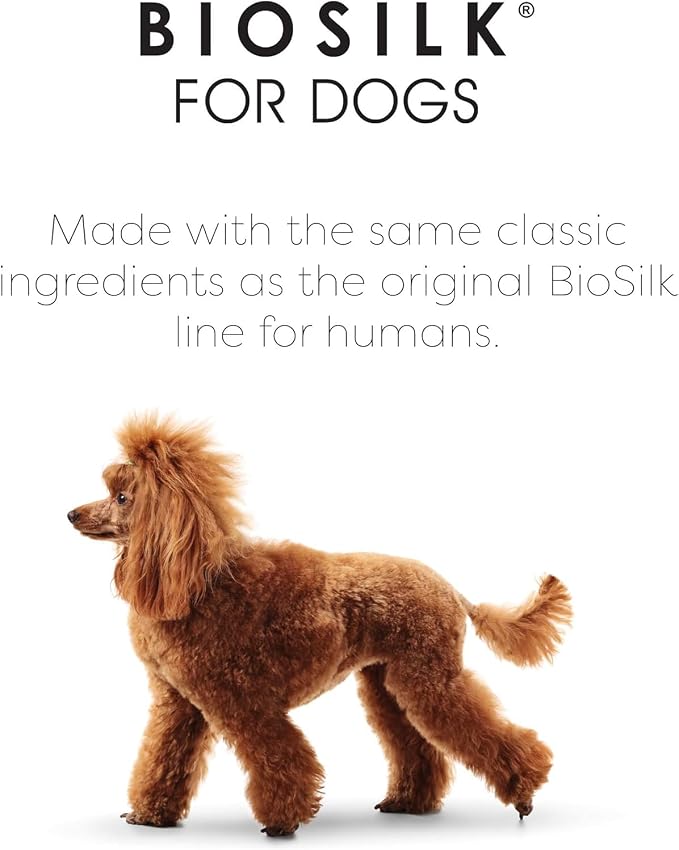 BioSilk for Dogs Silk Therapy Shampoo with Natural Coconut Oil, Moisturizing Dog Shampoo, Sulfate and Paraben Free, pH Balanced Specifically for Dogs, Made in USA, 12 Fl Oz - 2 Pack