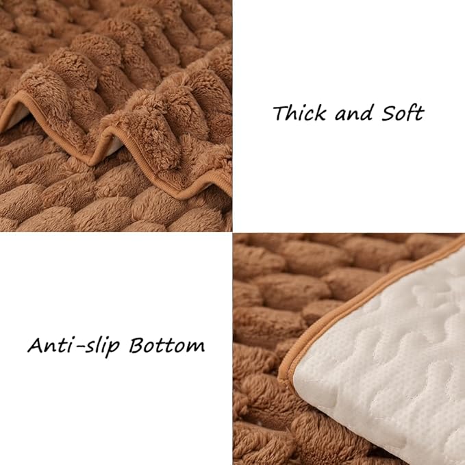Awjcsv Couch Cover for Dogs Washable, Waterproof Couch Covers for 3 Cushion Couch Sofa Pet Friendly, Soft and Anti Slip (Coffee, 1pc/36"x 71")