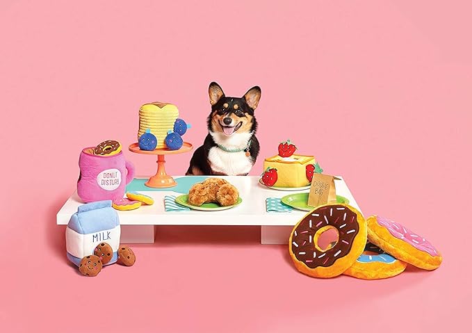 ZippyPaws Burrow- Interactive Dog & Puppy Toys for Boredom, Stimulating Pet Products to Keep Them Busy, Hide & Seek Plush Puzzles, Squeaky Toy for Enrichment, for Small & Medium Dogs- Chicken Bucket