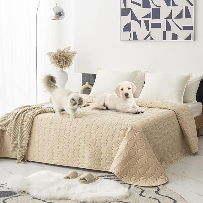 Tcksstex Waterproof and Anti-Slip Dog Bed Cover and Pet Blanket Sofa Pet Bed Mat ，car Incontinence Mattress Protectors Furniture Couch Cover for Most Cats Dogs, Pets