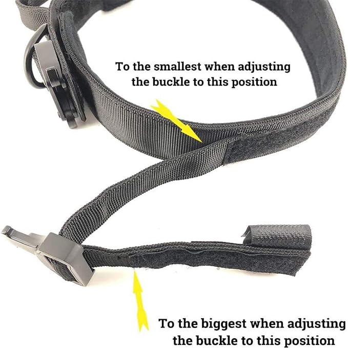 Tactical Dog Collar Adjustable Military Nylon Dog Collar with Control Handle and Heavy Duty Metal Buckle for Medium and Large Dogs (Green,M)