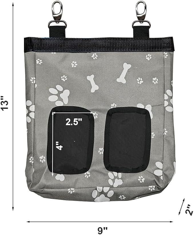 Guinea Pig Hay Feeder, Hanging Rabbit Hay Feeder Bag for Guinea Pigs Bunnies Chinchillas. Graybones