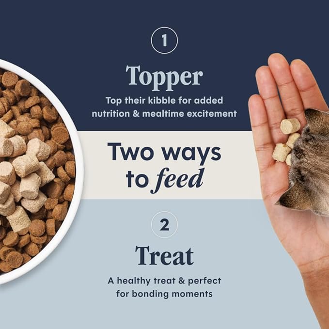 Instinct Raw Boost Mixers Freeze Dried Cat Food Topper, Grain Free - Farm-Raised Rabbit, 6 oz. Bag