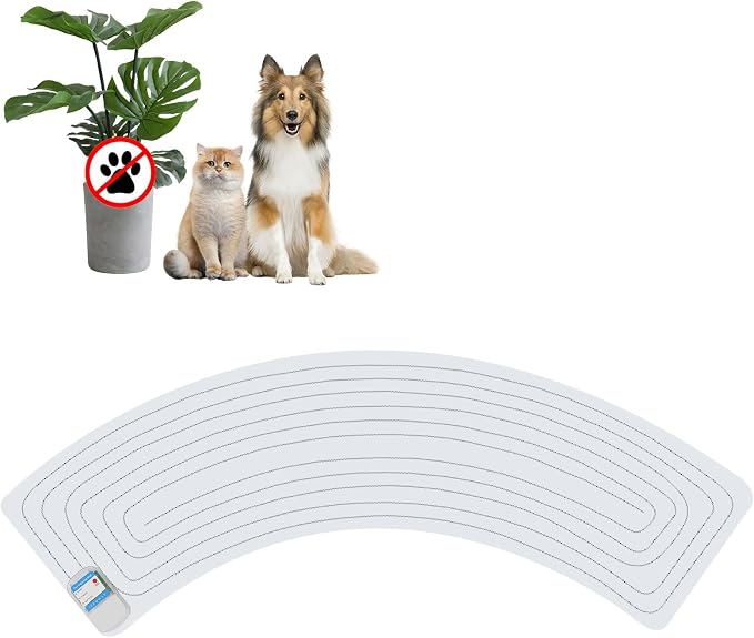 SEERWAY roof Pet Shock Mat with 3 Modes - Dog & Cat Deterrent for Christmas Tree, Trash Cans, Houseplants & Indoor Areas, Adjustable Electronic Training Pad
