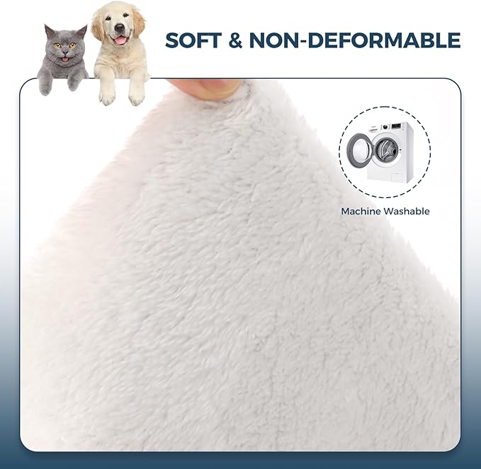 Admaison Cat Hammock for Cage Hanging Reversible 2Pack,Pet Hammock Bed Adjustable,Soft Sleeping Hammock for Cats,Ferret,Puppy,Rabbits,Small Animals (M, CAT)