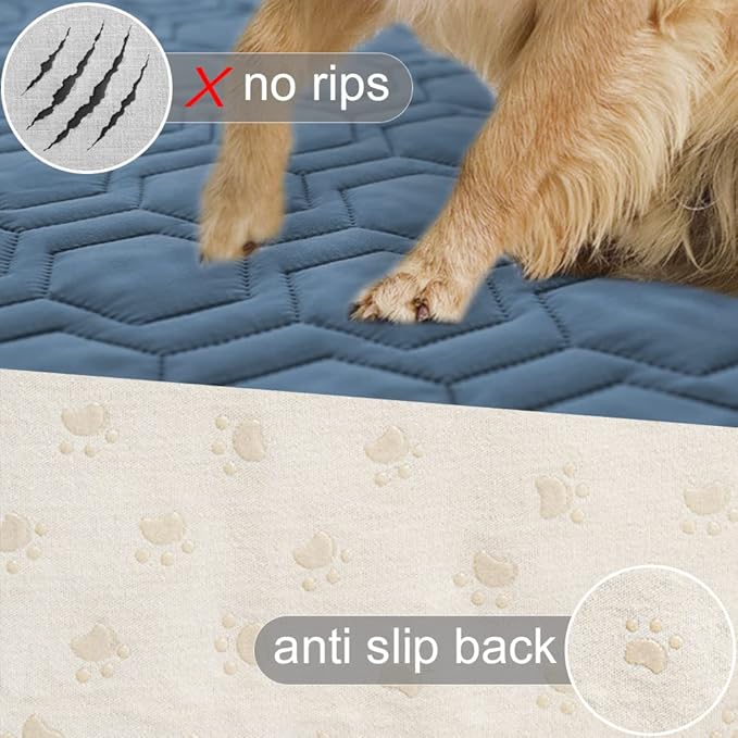 Tcksstex Waterproof and Anti-Slip Dog Bed Cover and Pet Blanket Sofa Pet Bed Mat ，car Incontinence Mattress Protectors Furniture Couch Cover for Most Cats Dogs, Pets
